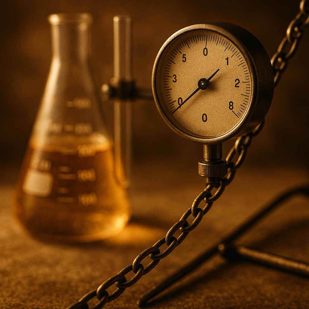 Metrological traceability and calibration chains research concept image