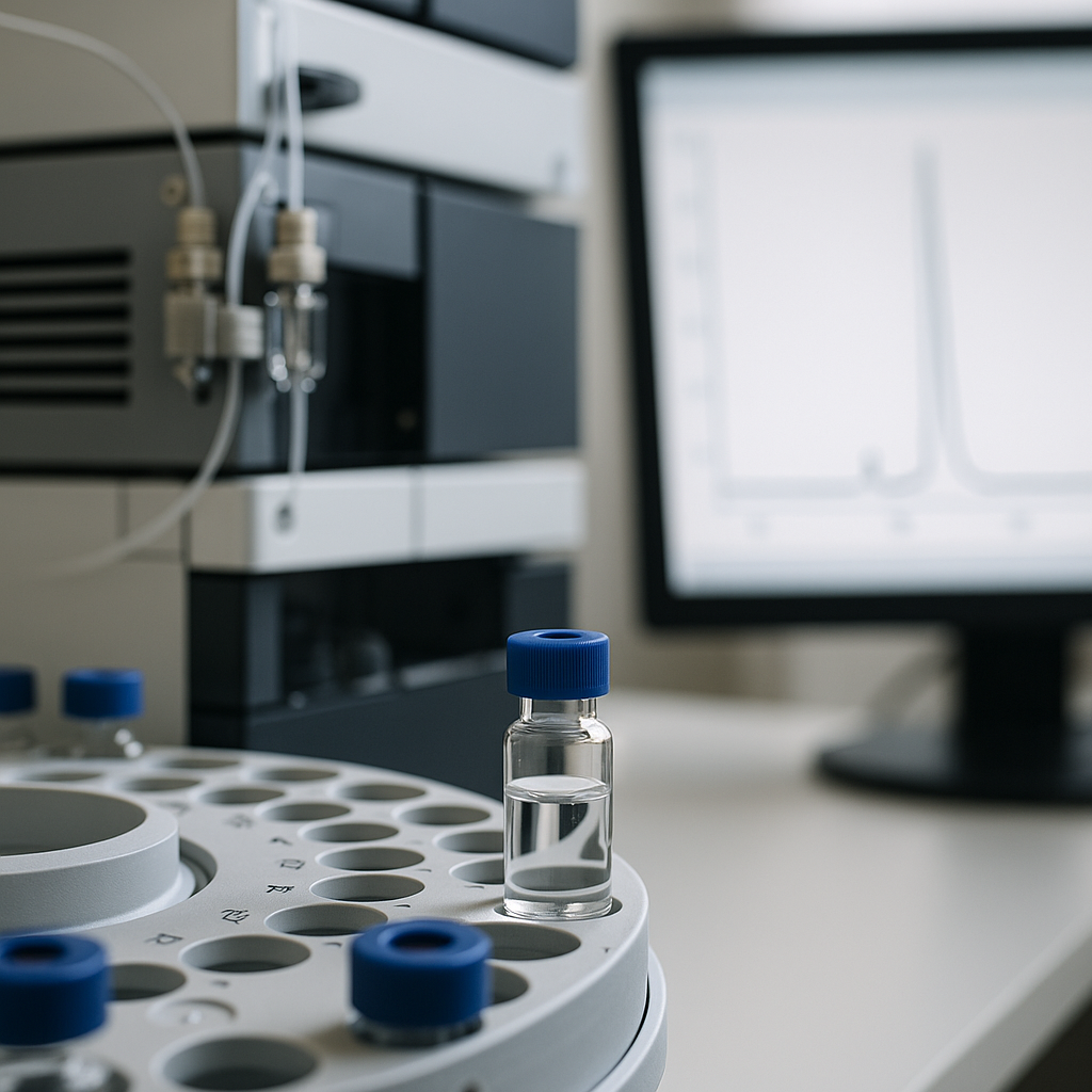 compare coa results across batches HPLC research concept image