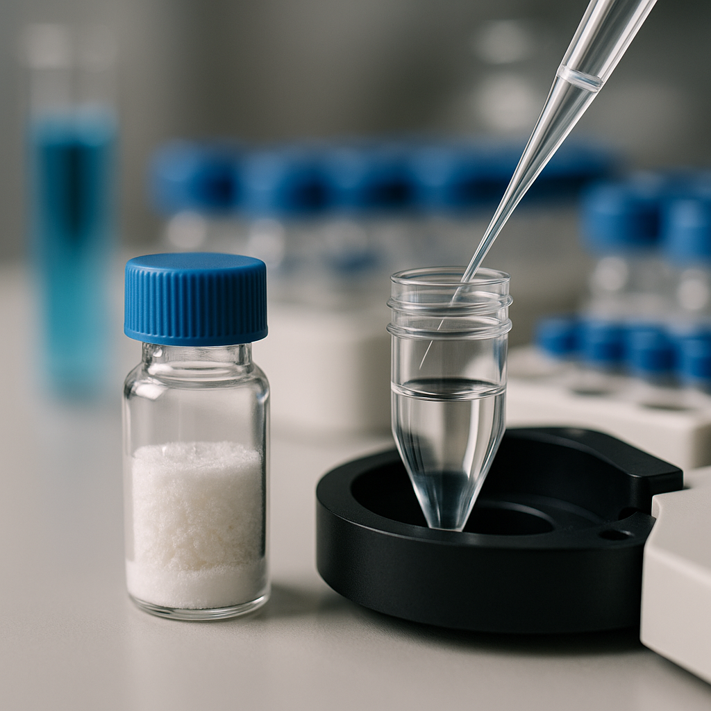 peptide purity means in lab testing peptide testing research concept image