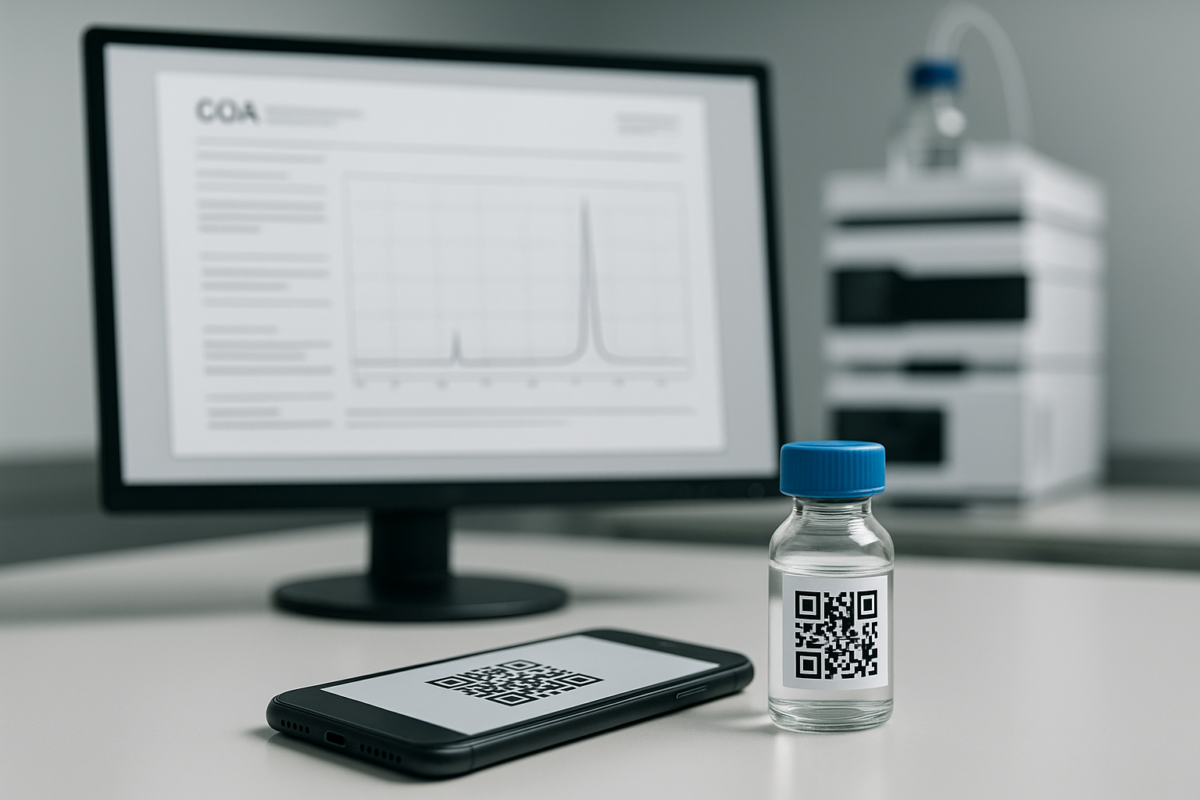 Verifying Peptide COA Authenticity: QR Codes, Third‑Party Portals, and Lot‑Matched Traceability for Research Labs